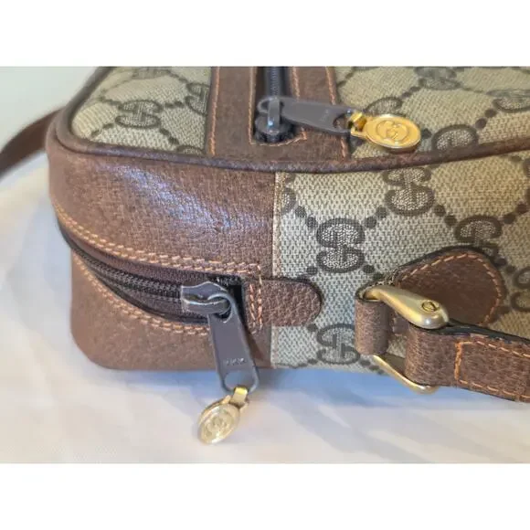 Gucci GG Monogram Vintage Ophidia Crossbody Bag Sherry Line Adjustable Strap - Picture 8 of 15